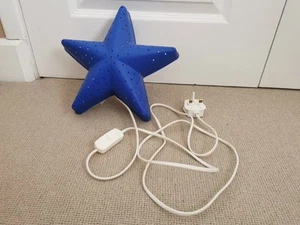 IKEA Smila Stjarna Blue Star Wall Light Lamp Plug in Children’s Bedroom Decor - Picture 1 of 5