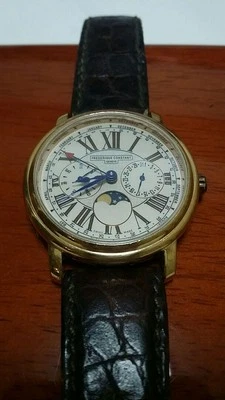 FREDERIQUE CONSTANT FC-270EM3P4 Men's Quartz Gold W40mm Brown Leather Analog - Image 1 of 4