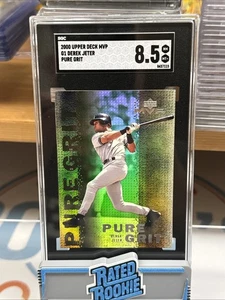 2000 Upper Deck MVP #G1 Derek Jeter Pure Grit Insert SGC 8.5 Yankees HOF!!! - Picture 1 of 2