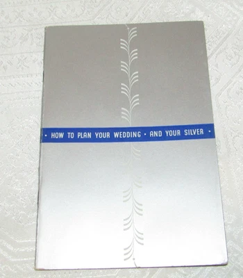 Catálogo de folleto de planificación de boda nupcial Towle Sterling 1934 Foto 1 de 4