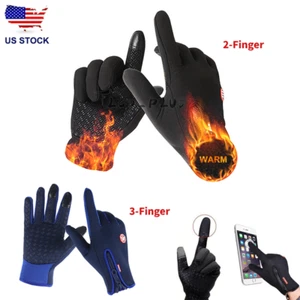 Thermal Windproof Waterproof Winter Gloves Touch Screen Warm Mittens Men Women - Picture 1 of 19