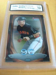 Joe Panik Giants 2013 Bowman Cromado Top 100 Novato Control Control # BTP96 GRADO 10 - Imagen 1 de 1