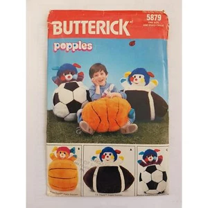 Patrón de costura Popple juguete para niños fútbol baloncesto pelota de fútbol Butterick 5879 G - Imagen 1 de 6
