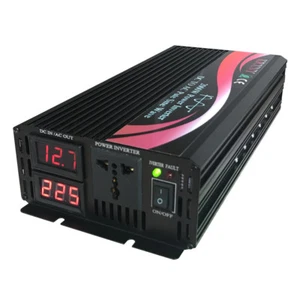 Inversor de potencia de onda sinusoidal pura 1000W 1500W 2000W fuera de la red 12V 24V CC a 230V CA - Imagen 1 de 15