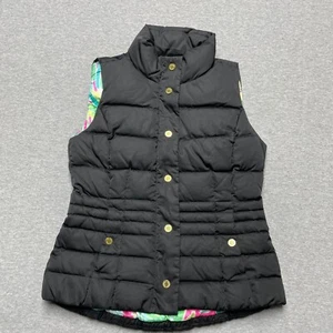 Lily Pulitzer schwarze gefütterte Daunen- und Federnweste Damengröße S - Bild 1 von 12