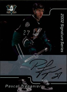 2001-02 (DUCKS) BAP Signature Series Autographs #87 Pascal Trepanier