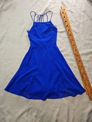 Contempo Casuals Vintage Dress Small Spaghetti Strap Zip Mini Gown  - Image 1 of 4