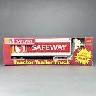 Vintage 1990 14" Safeway Tractor Trailer Truck Lockable Bank w/ Working Lights