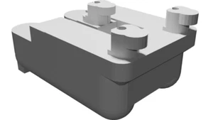 Equipment Foot for HP Agilent Keysight - Standard Height Replacement with Lip - Picture 1 of 3
