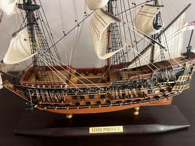 HMS PRINCE Nave Statica Montata Veliero da Collezione Esposizione - Image 1 of 4