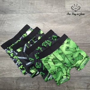Bioworld Minecraft Boys Boxer Briefs 4 Pack Size 4 - Picture 1 of 2