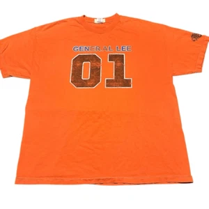 Vintage Dukes of Hazzard Shirt Mens Orange General Lee Graphic Print Y2K Sz XL - Picture 1 of 8