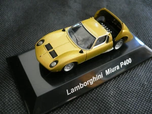 A CMs 1/64 Super Car collection 2 Lamborghini Miura P400 diecast gold - Picture 1 of 2