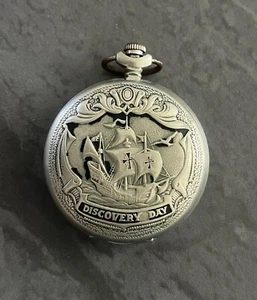 Rare pocket watch MOLNIYA 3602 "500 years since Columbus' discovery of America", - Picture 1 of 4