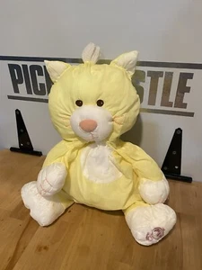 Puffalump Fisher Price Stofftier Katze Plüsch gelb weiß 17 Zoll Vintage 1986 - Bild 1 von 4