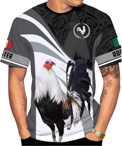 Personalized Name Rooster Shirts, Mexican Rooster Shirt, Mexico Rooster 3D Shirt - Picture 1 of 6