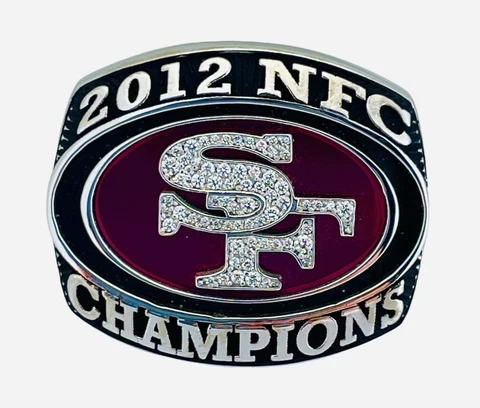 2012 San Francisco SF 49ers NFC Champions 14K 💎 NFL Championship Tiffany Ring! Cover