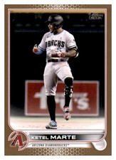 2022 Topps Series 1 Ketel Marte Gold Border Parallel /2022 #275 Diamondbacks