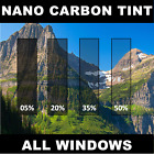 Precut Complete Window Tint Nano Carbon for Kia Rio Sedan 