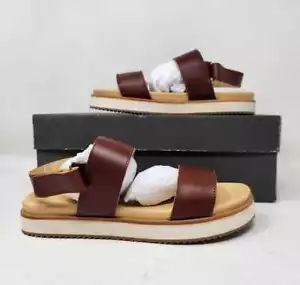 New women's 6.5 Nisolo x Anthropologie Go-To Flatform platform sandals in Brandy - Picture 1 of 8