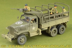 Forces of Valor 1:32 CCKW 2.5-Ton Truck US Army 1st Infantry Div w/4 Figures - Picture 1 of 8