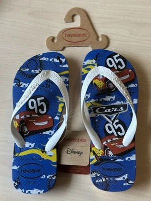 Nuevas chanclas Havaianas Cars azules para niños talla 3/4 Y Foto 1 de 2