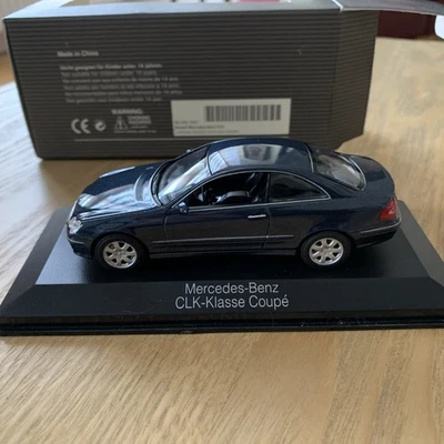 Minichamps Mercedes CLK Class Coupe 1/43 Dealer Blue Metallic - Image 1 of 4