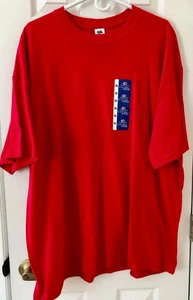 Fruit of the Loom Herren T-Shirt Classic Rot, 2XL Neu Mit Etikett - Bild 1 von 6