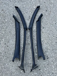 78-88 Monte Carlo El Camino Cutlass Hardtop A & B Pillar Trim Moldings - Black - Picture 1 of 14