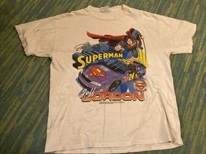 1999 Superman Jeff Gordon T-Shirt * XL NASCAR * doppelseitig * Competitors View - Bild 1 von 7