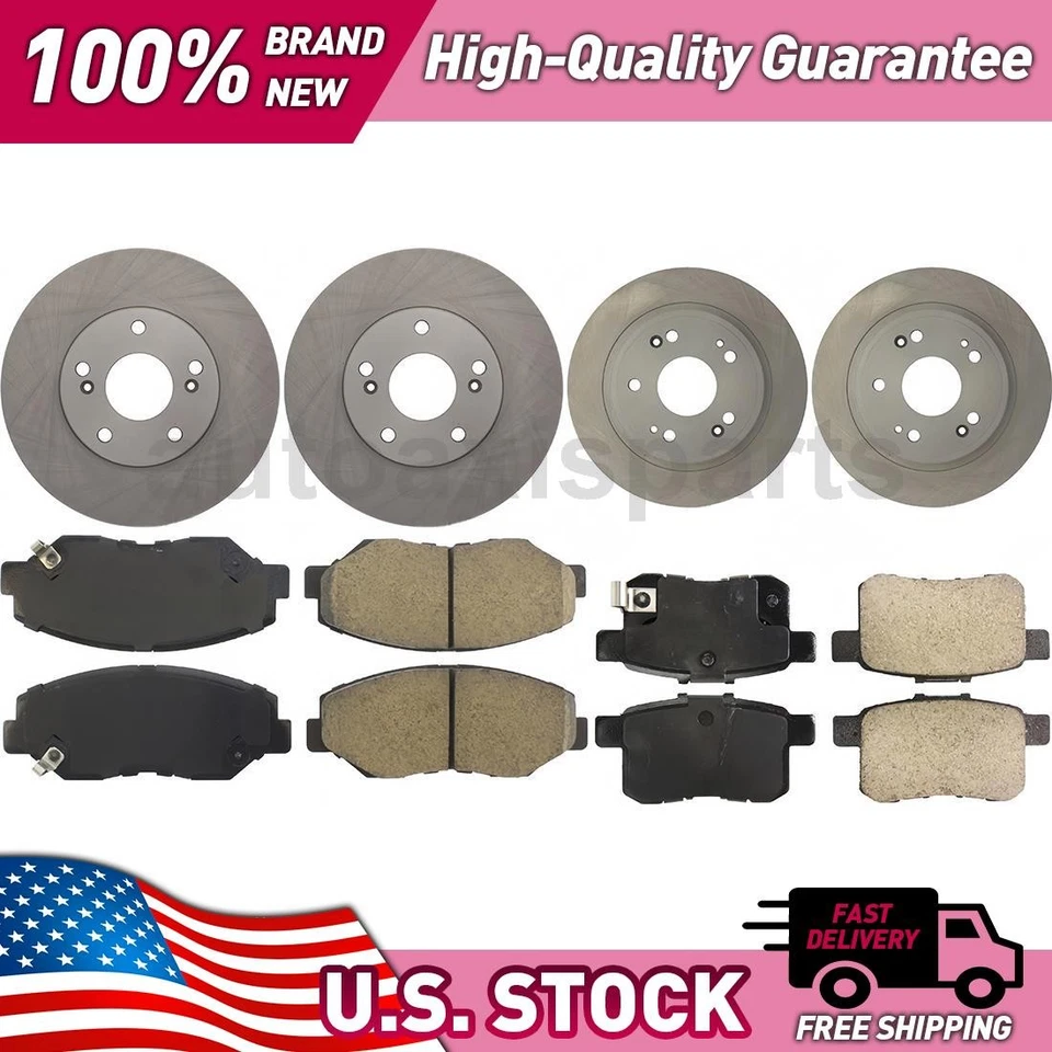Kit de actualización de freno de disco de piezas centradas delanteras y traseras para Honda Accord 2008-2010 Foto 1 de 1