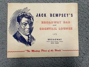 Jack Dempsey's Broadway Bar and Cocktail Lounge Souvenir Photo Holder - Picture 1 of 3