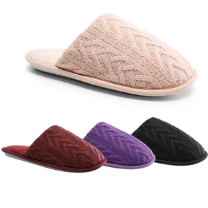 Women Memory Foam Comfortable Slippers Lightweight Slip On House Shoes - Picture 1 of 29