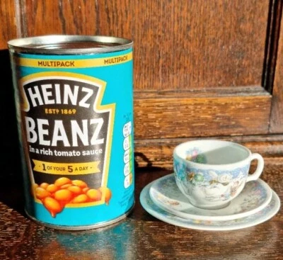 Rare Royal Doulton Snowman Partytime MINIATURE TEA CUP SAUCER & PLATE TRIO 1990 - Image 1 of 4