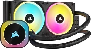 CORSAIR iCUE Link H100i RGB Liquid CPU Cooler 240mm AIO - QX120 RGB Wentylatory (używane) - Zdjęcie 1 z 12