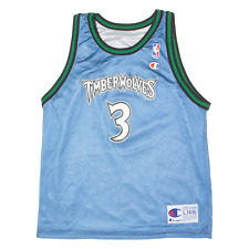 CHAMPION NBA Minnesota Timberwolves Marbury 3 Reversible Boys Jersey Blue USA L