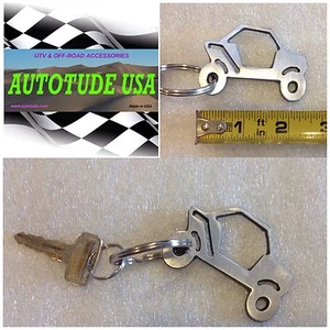 Stainless RZR Keychain, UTV, XP 1000, XP 900 RZR S, Great Gift for all RZR Fans! - Picture 1 of 5