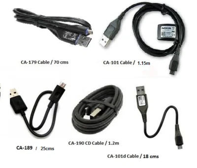 Genuine Nokia Micro-USB Data Charge Cable CA-101d CA-189 CA-179 CA-190CD CA-101 - Image 1 of 4