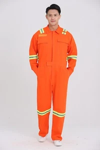 Coveralls Work Uniforms Jumpsuit Overalls Dustproof Dungarees 100% Cotton - Picture 1 of 12