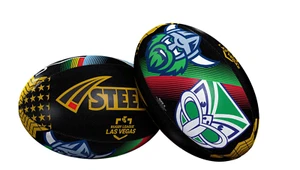 Steeden 2025 NRL Las Vegas MINI Rugby League Supporter Ball Football - Size 11" - Picture 1 of 2
