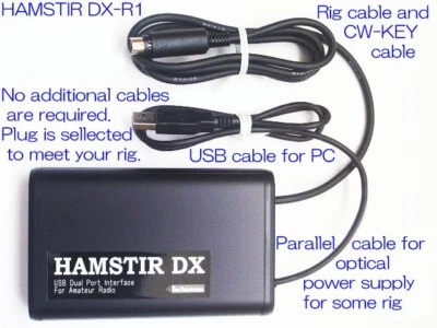 FT8, FT4, JT65, PSK31, RTTY, VoIP, APRS, PC-CW Ham Radio Interface HAMSTIR DX-R1 - Image 1 of 4