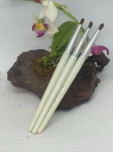 Lot of 3 Facewear Eyeliner Brush - White - Full Size - New - Picture 1 of 6