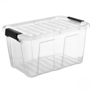 Contenitore Plast Team 30L trasparente coperchio 22320803 - Foto 1 di 9