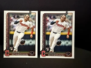 (2) 2025 Topps Daniel Schneemann RC #574 Guardians - Picture 1 of 2