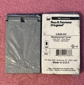 Pass & Seymour CA26-GV Gray Weatherproof Cover Lot Of 2 - Picture 1 of 3