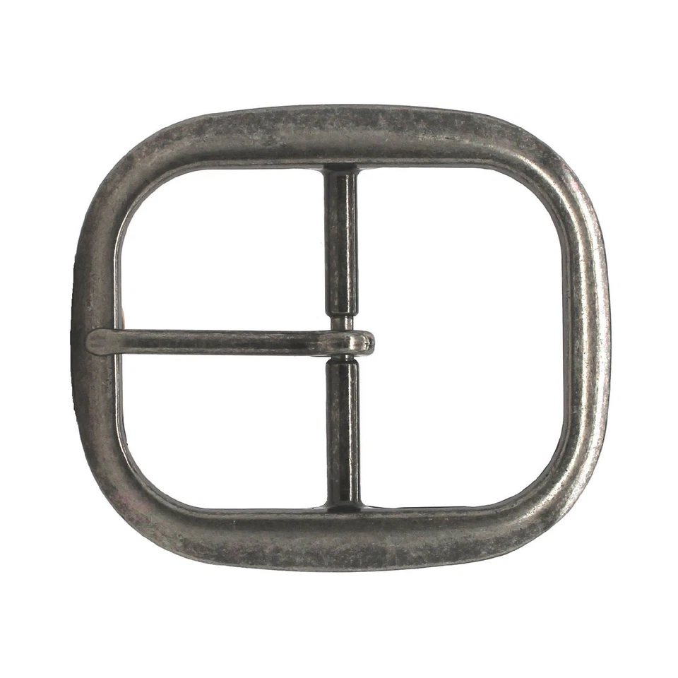 Antique Nickel Center Bar Belt Buckle 1-1/4" 1565-1500 - Image 1 of 1