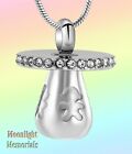 New Baby Pacifier Cremation Urn Keepsake Ashes Memorial Necklace
