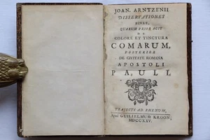 Rome - Arntzenius - Dissertationes de colore et tinctura comarum - Utrecht 1725 - Picture 1 of 12