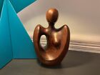 JOHN FOX Hand Crafted Wooden Female Abstract Sculpture