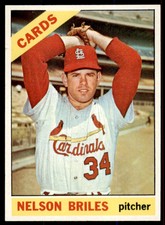 1966 Topps Nelson Briles  NR-MINT St. Louis Cardinals #243